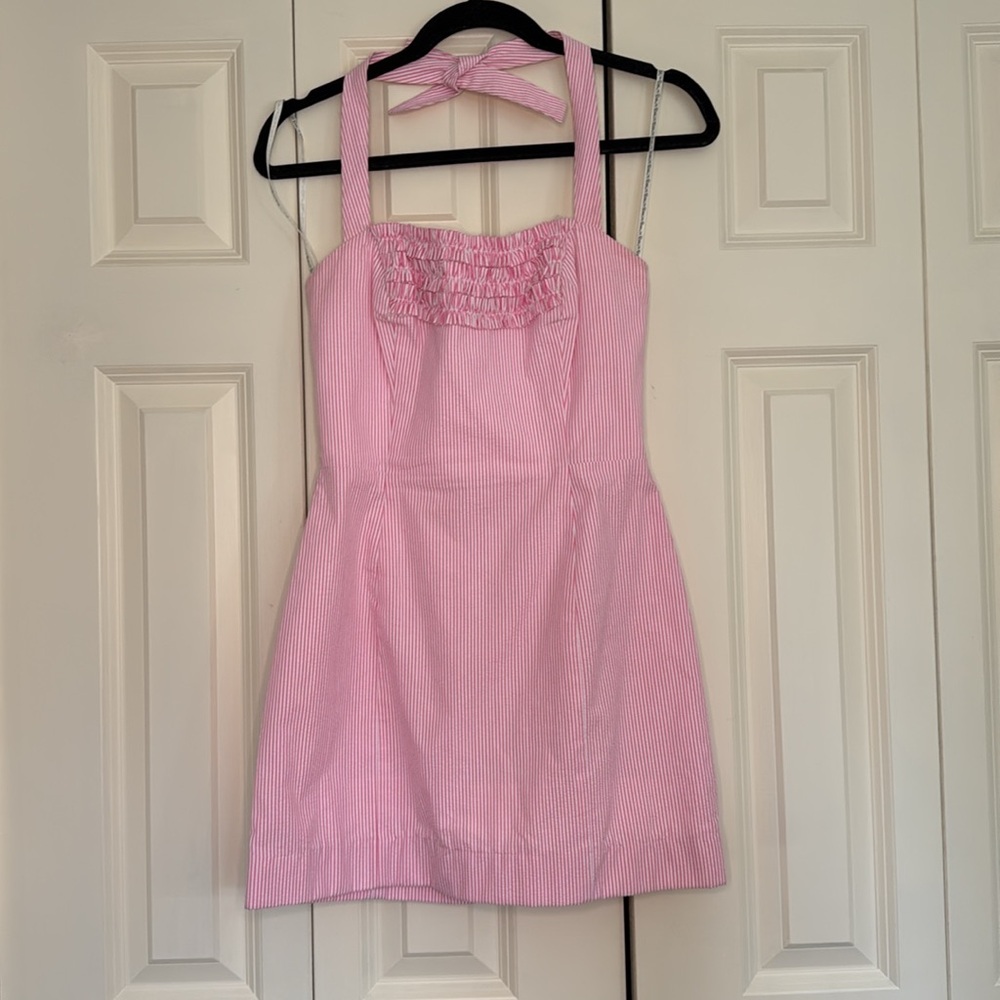 EUC Lily Pulitzer Maureen dress pink seersucker